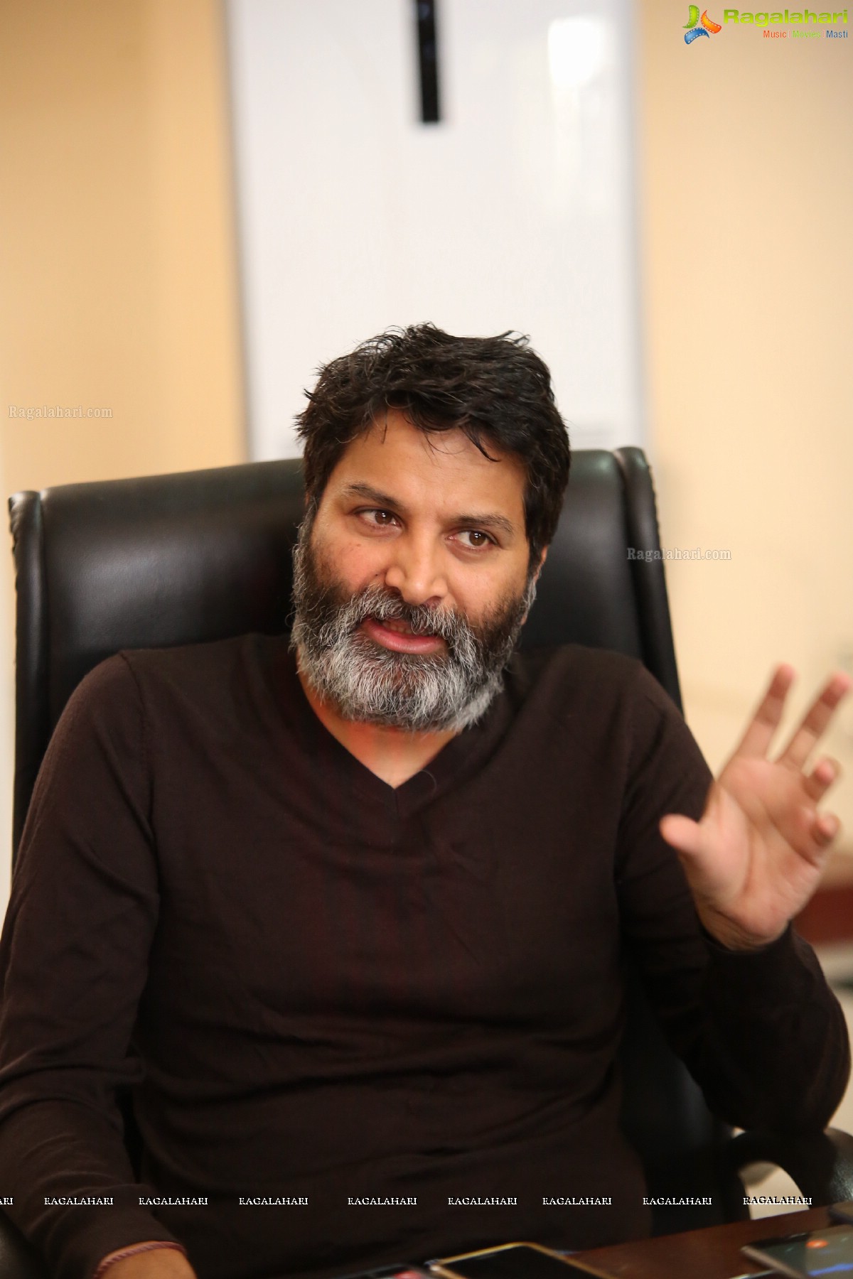 Trivikram Srinivas @ Aravinda Sametha Veera Raghava Interview