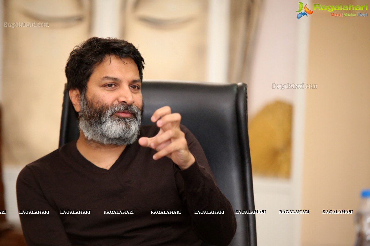 Trivikram Srinivas @ Aravinda Sametha Veera Raghava Interview