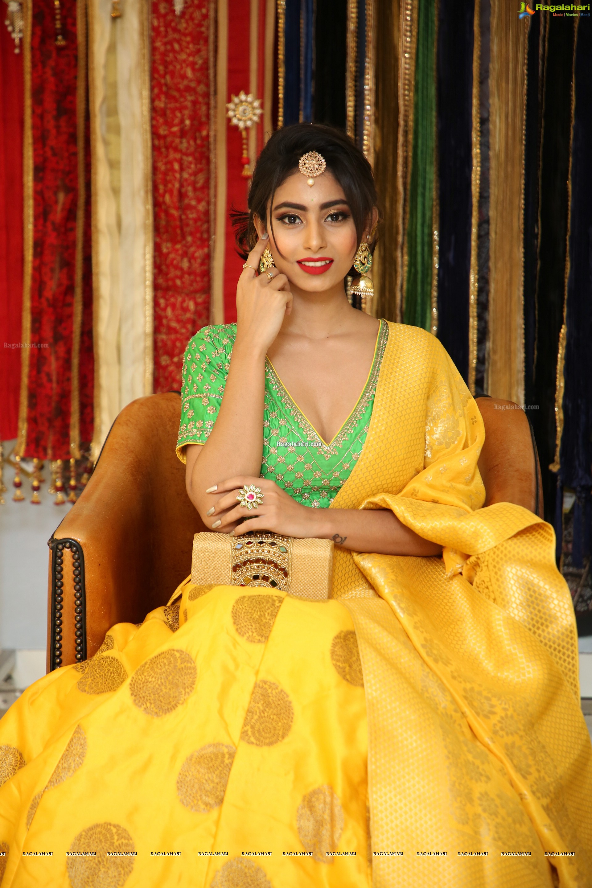 Honey Chowdary @ Neerus Majestic Diwali & Wedding Collection Launch - HD Gallery