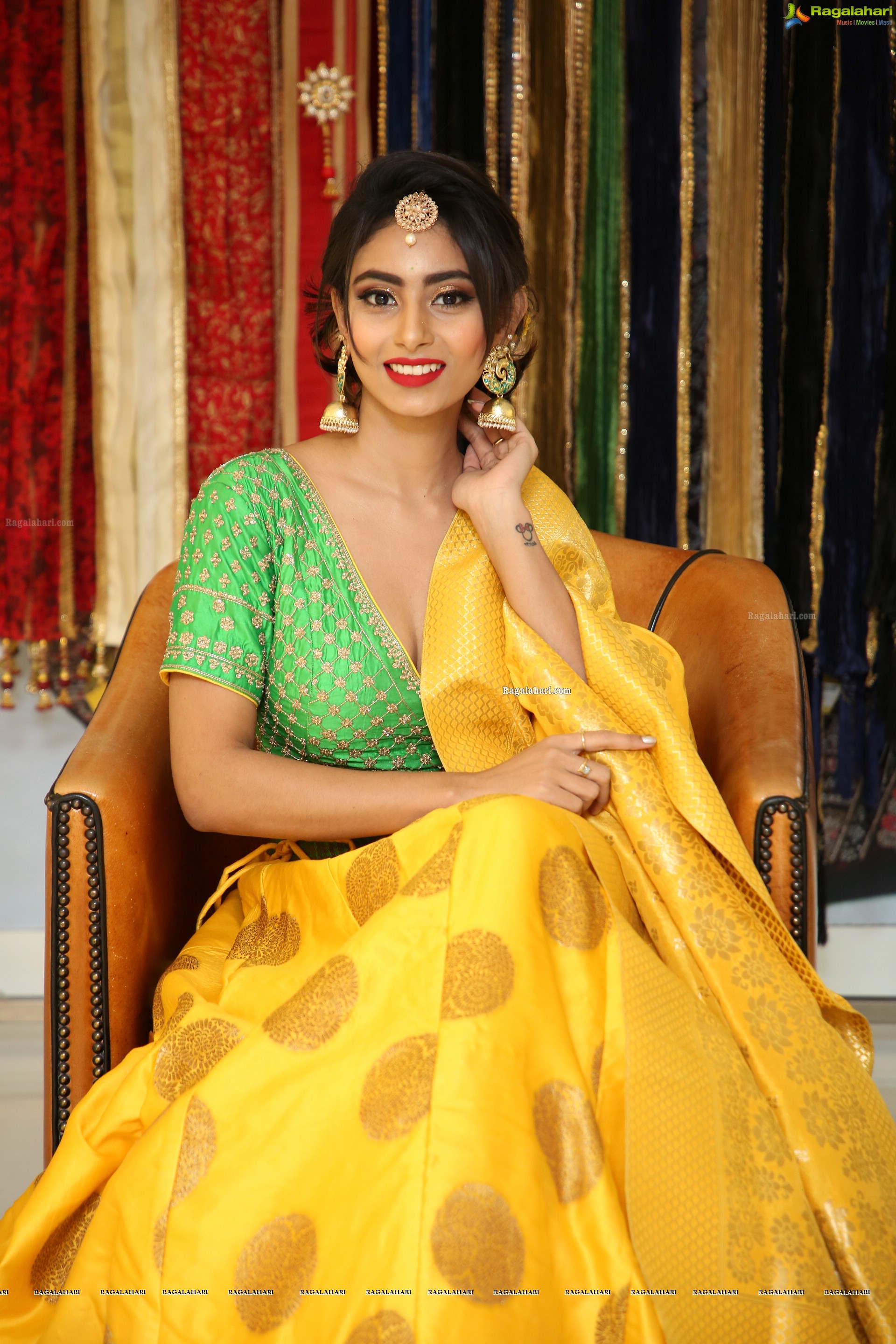 Honey Chowdary @ Neerus Majestic Diwali & Wedding Collection Launch - HD Gallery