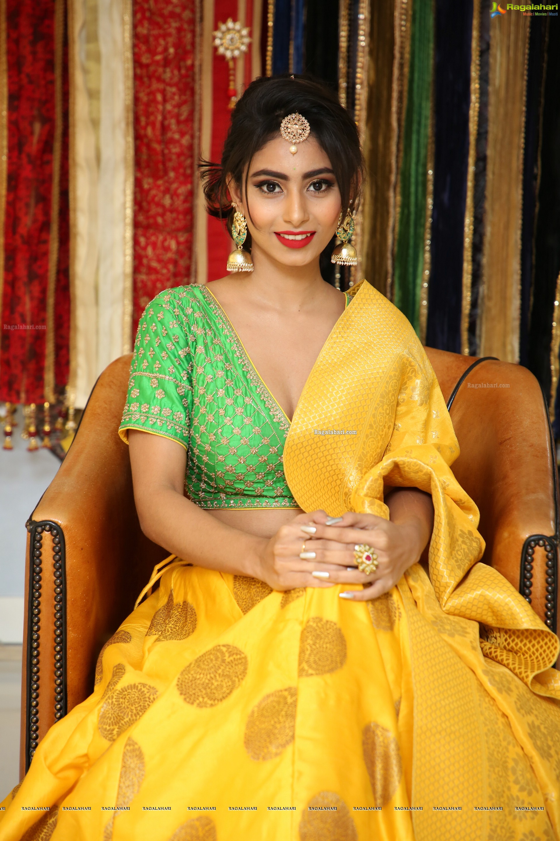 Honey Chowdary @ Neerus Majestic Diwali & Wedding Collection Launch - HD Gallery