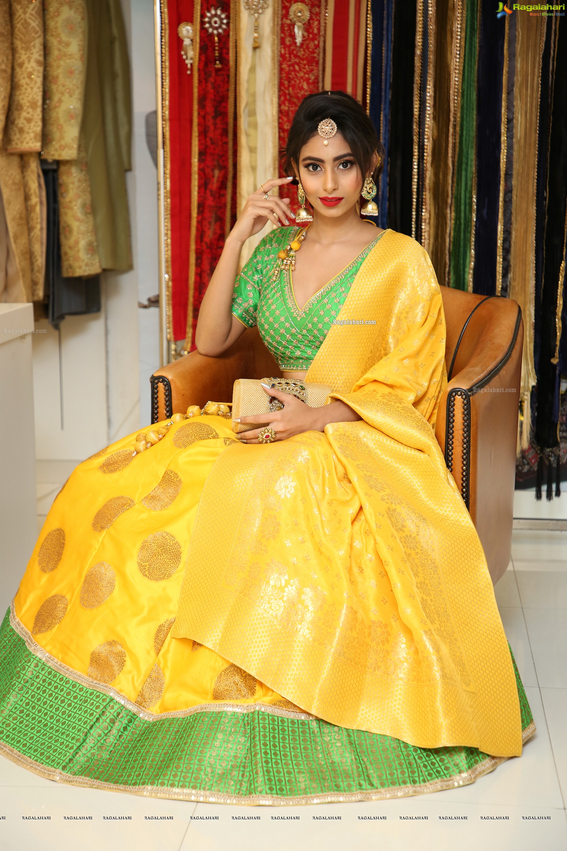 Honey Chowdary @ Neerus Majestic Diwali & Wedding Collection Launch - HD Gallery