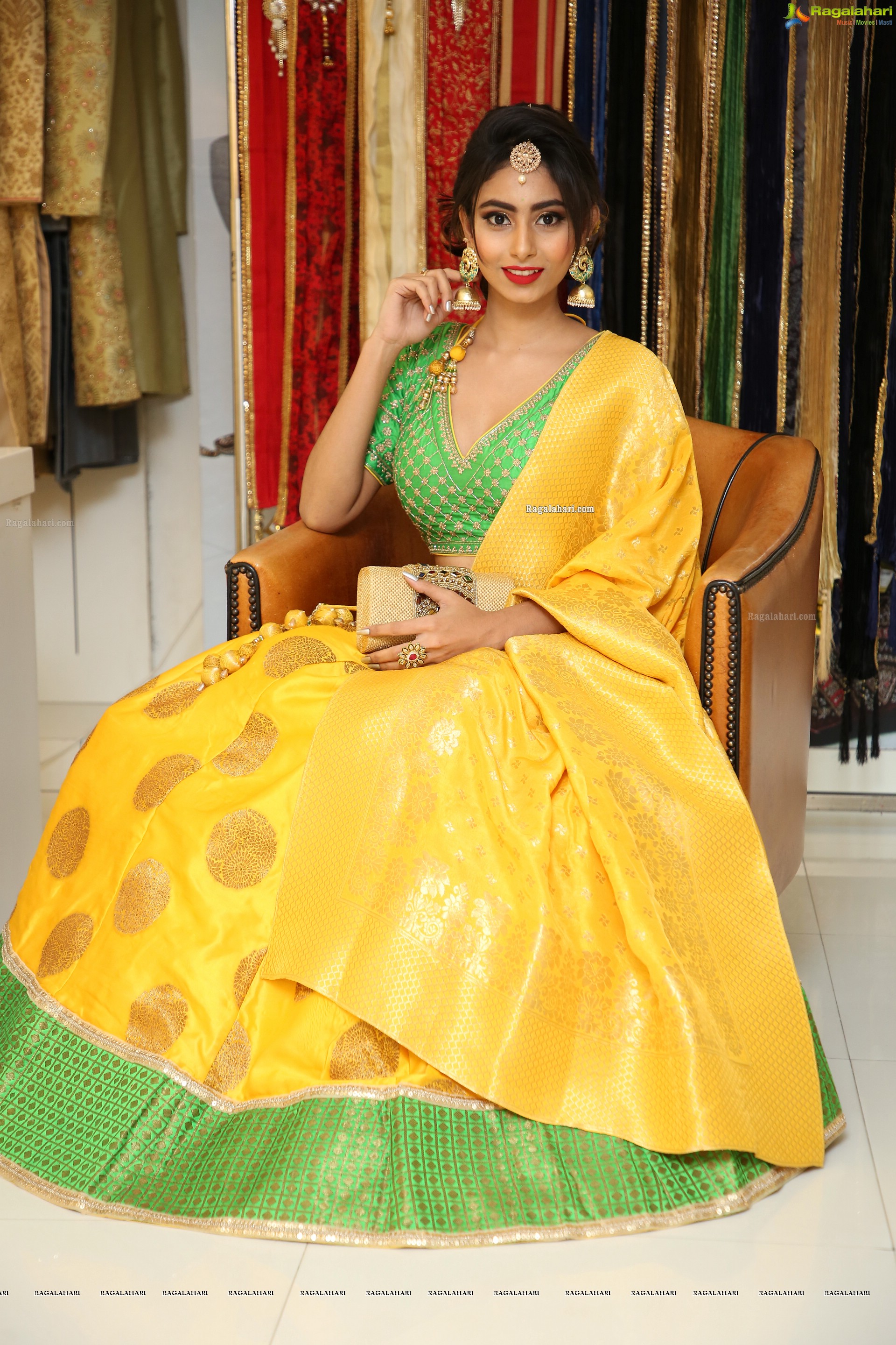 Honey Chowdary @ Neerus Majestic Diwali & Wedding Collection Launch - HD Gallery