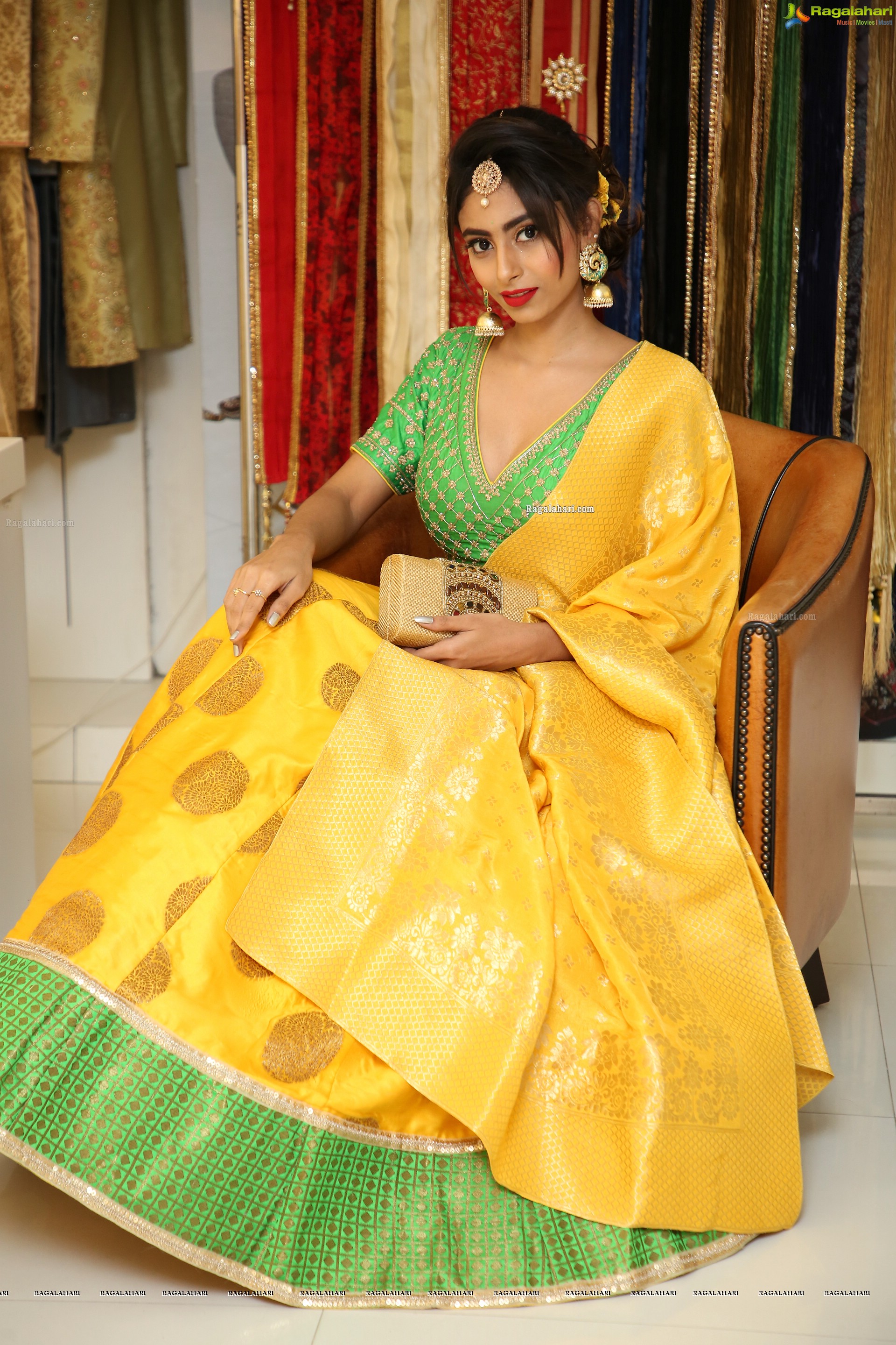 Honey Chowdary @ Neerus Majestic Diwali & Wedding Collection Launch - HD Gallery