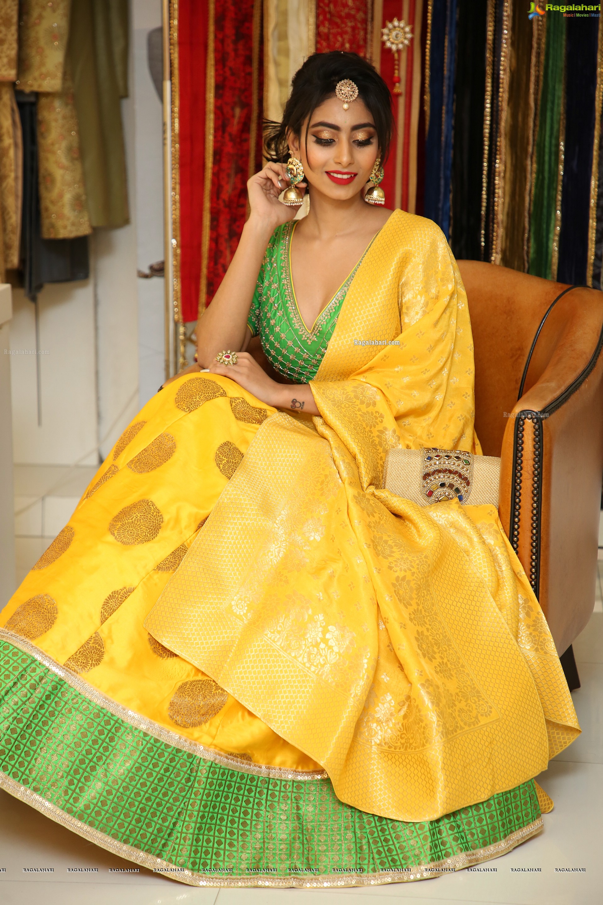 Honey Chowdary @ Neerus Majestic Diwali & Wedding Collection Launch - HD Gallery