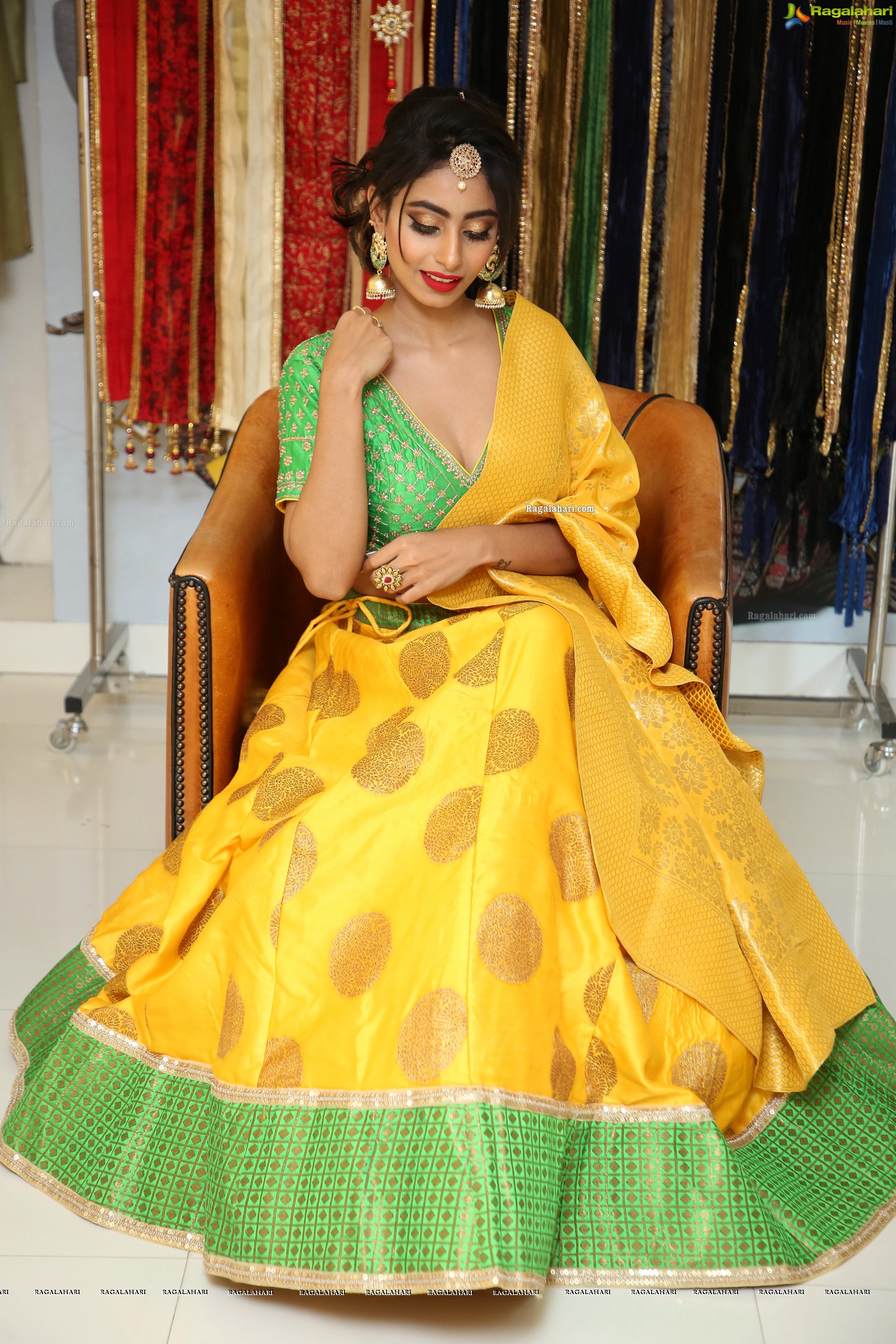 Honey Chowdary @ Neerus Majestic Diwali & Wedding Collection Launch - HD Gallery