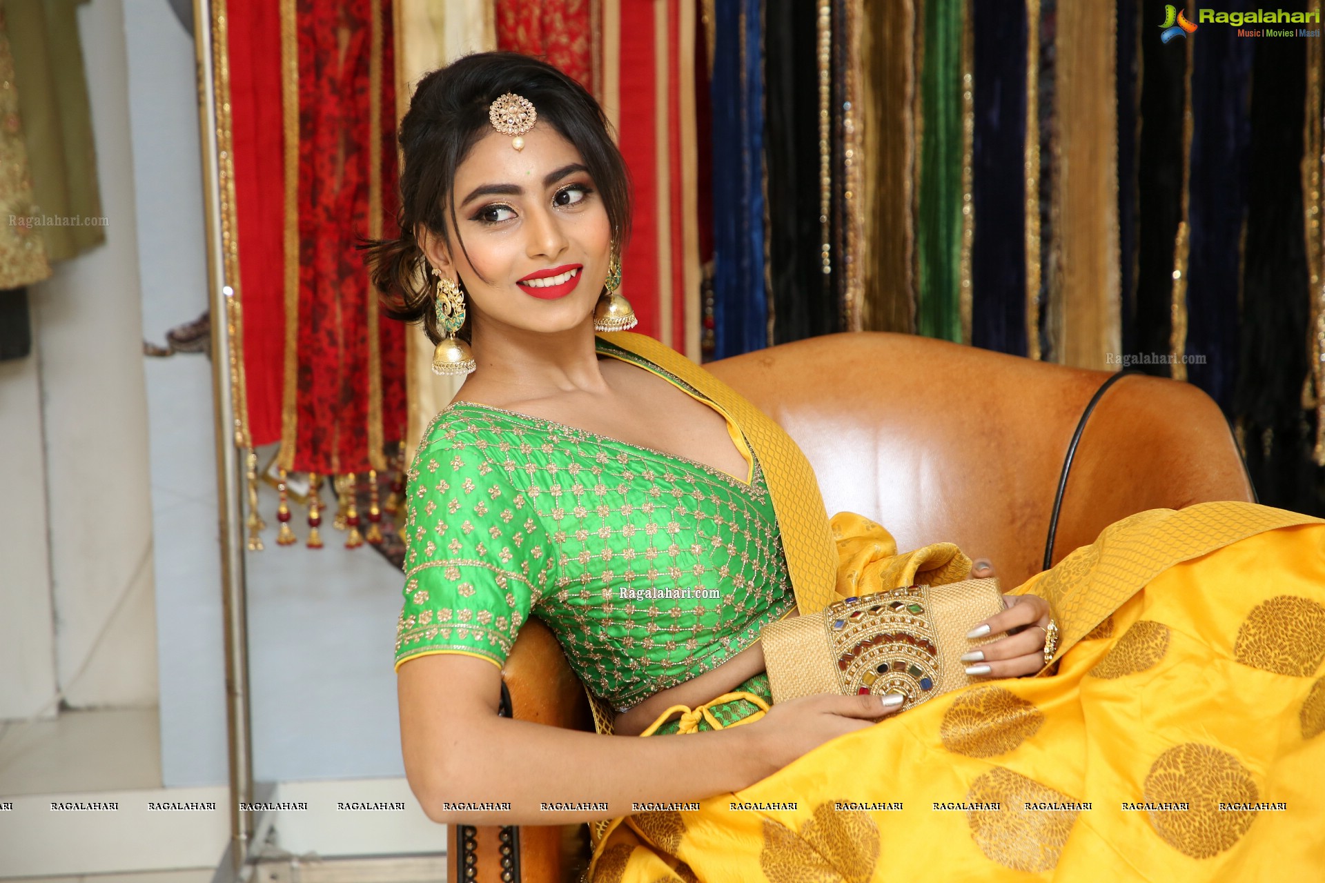 Honey Chowdary @ Neerus Majestic Diwali & Wedding Collection Launch - HD Gallery