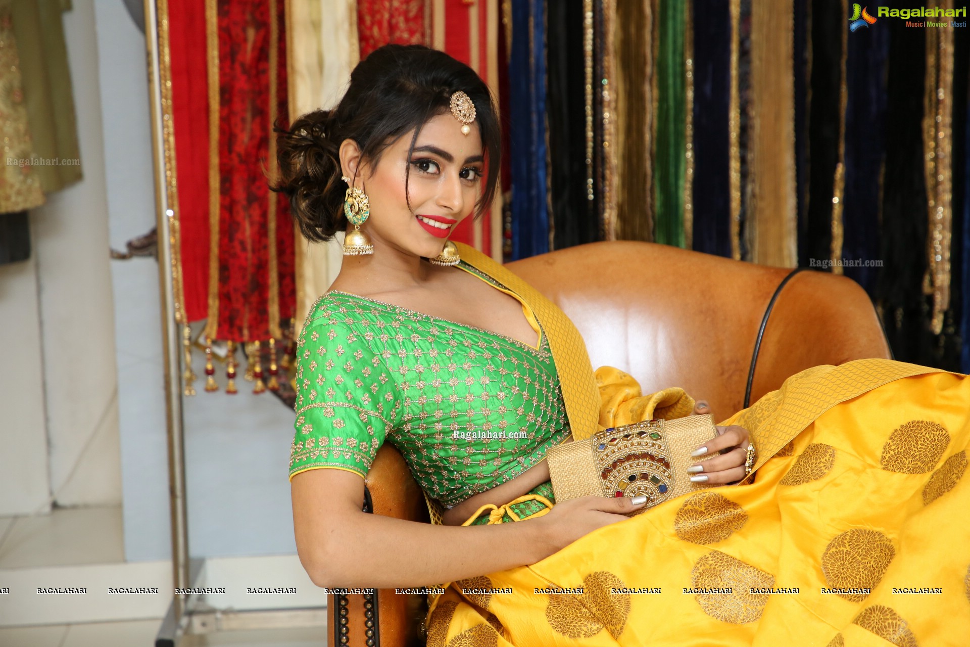 Honey Chowdary @ Neerus Majestic Diwali & Wedding Collection Launch - HD Gallery