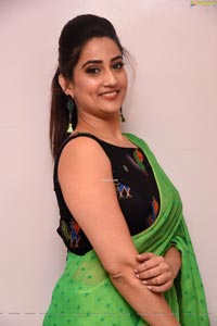 Manjusha at Evvarikee Cheppoddu Pre-Release Event