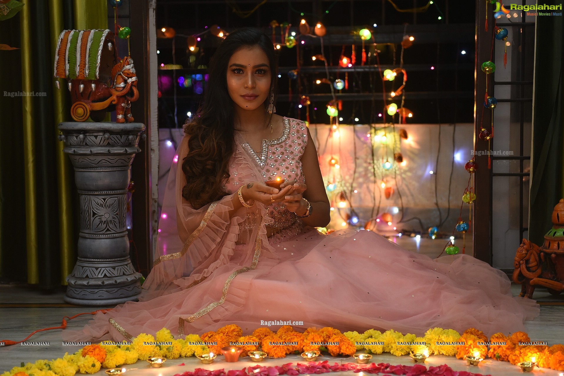 Sanjana Anne Diwali Photoshoot - HD Gallery