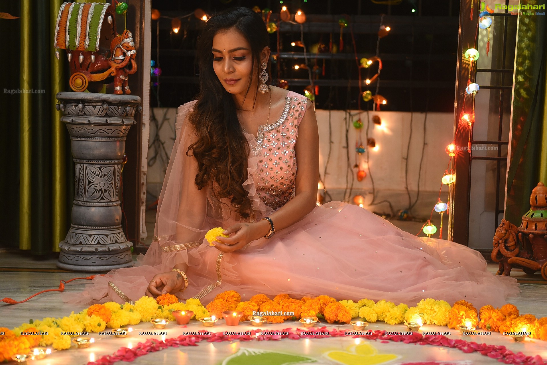 Sanjana Anne Diwali Photoshoot - HD Gallery