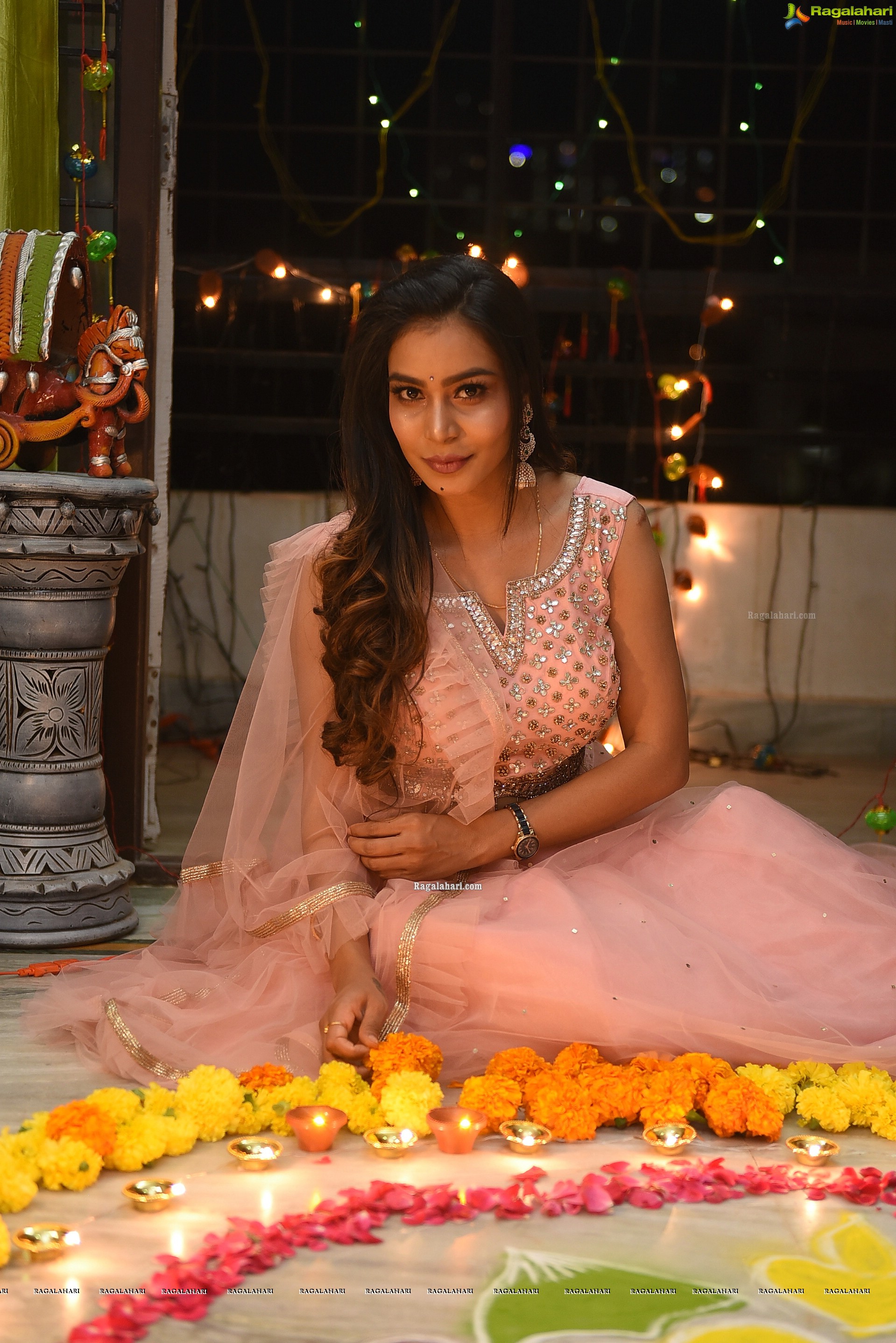 Sanjana Anne Diwali Photoshoot - HD Gallery