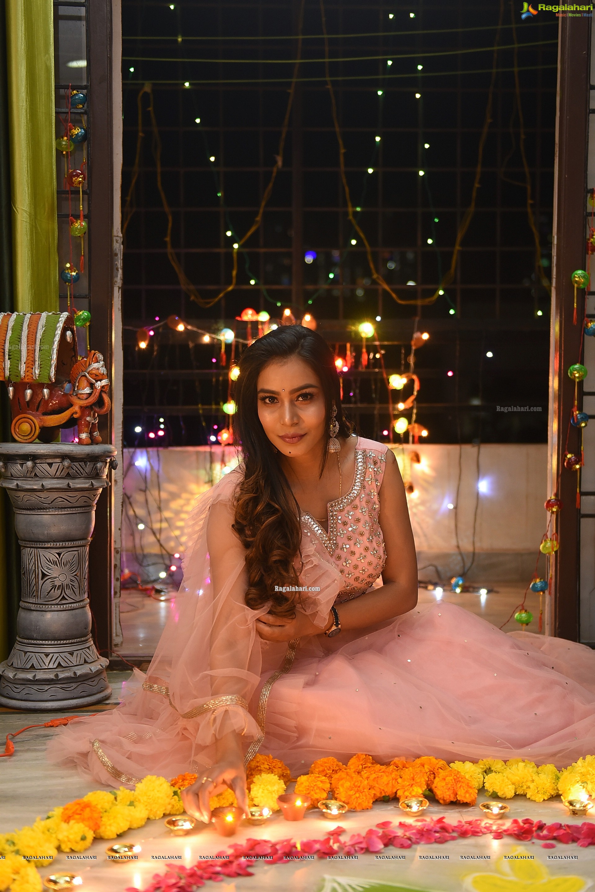 Sanjana Anne Diwali Photoshoot - HD Gallery