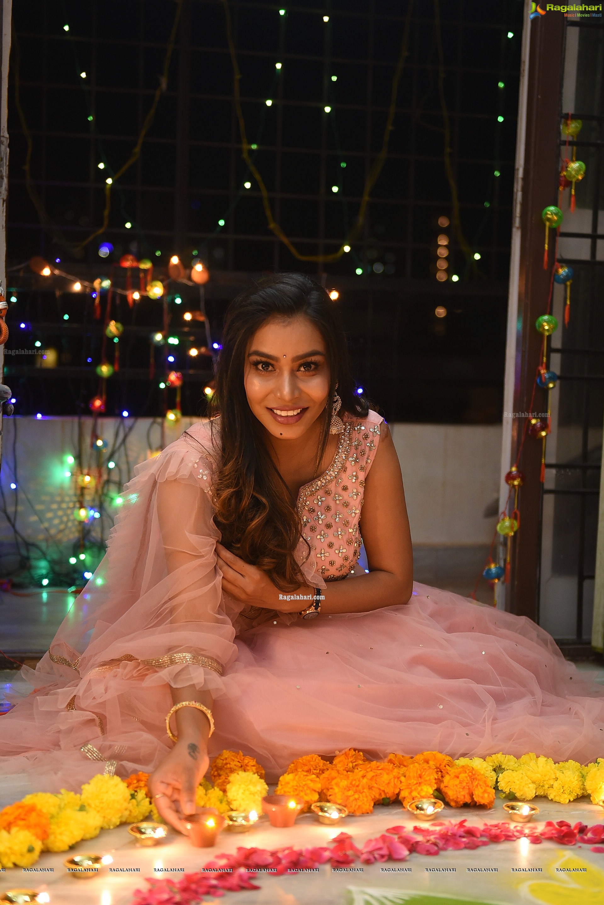 Sanjana Anne Diwali Photoshoot - HD Gallery