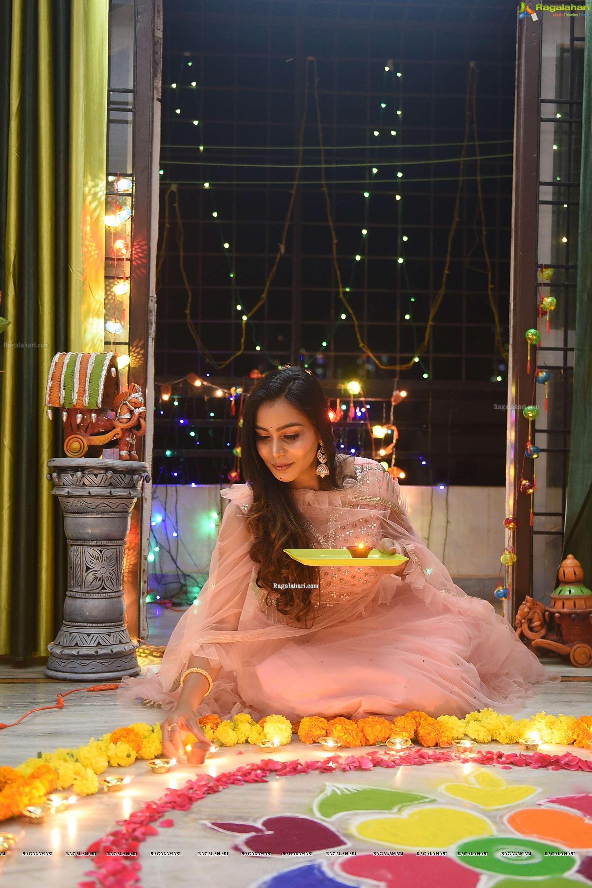 Sanjana Anne Diwali Photoshoot - HD Gallery