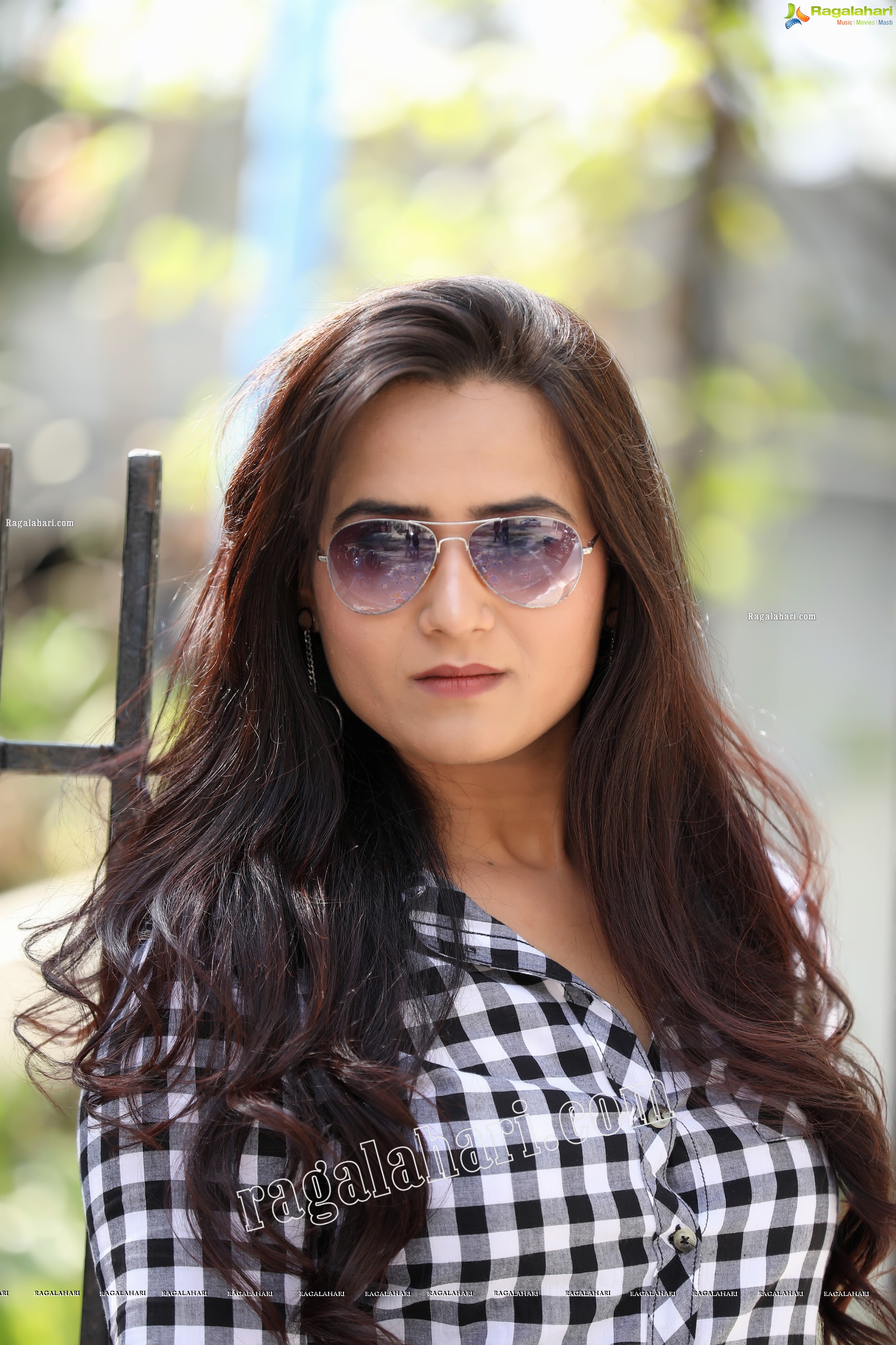 Preyasi Jiggar in Blue Checked Shirt and Jeans, Exclusive Photo Shoot