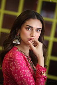 Aditi Rao Hydari at Maha Samudram Movie Interview