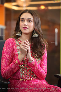 Aditi Rao Hydari at Maha Samudram Movie Interview