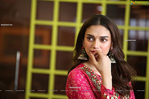 Aditi Rao Hydari at Maha Samudram Movie Interview