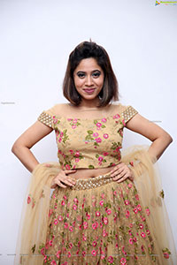 Ananya Tanu in Beige Designer Lehenga