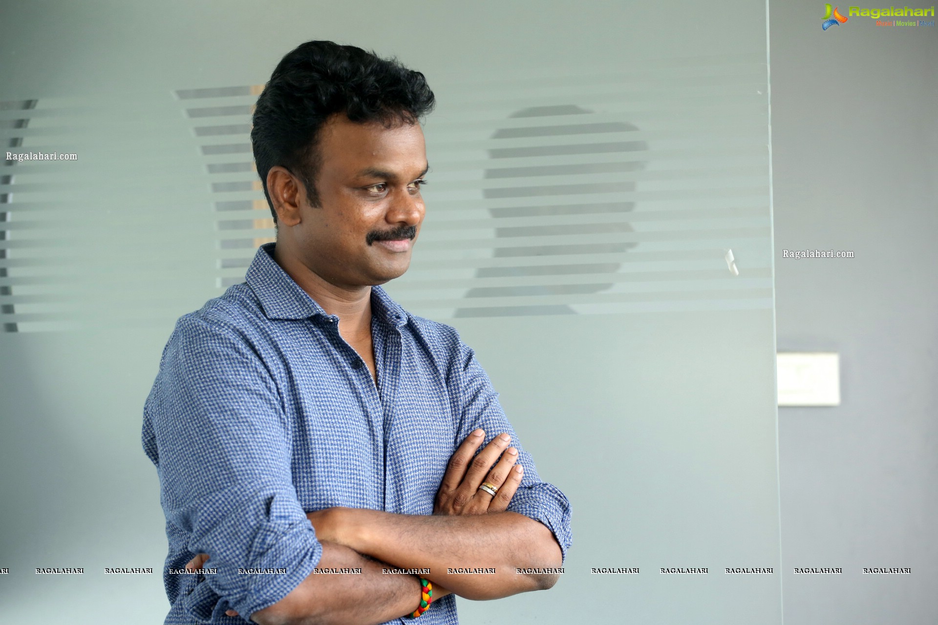 Director Bommarillu Bhaskar Stills at Most Eligible Bachelor Interview