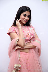 Dimple Thakur in Pink Designer Lehenga Choli