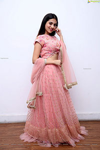 Dimple Thakur in Pink Designer Lehenga Choli