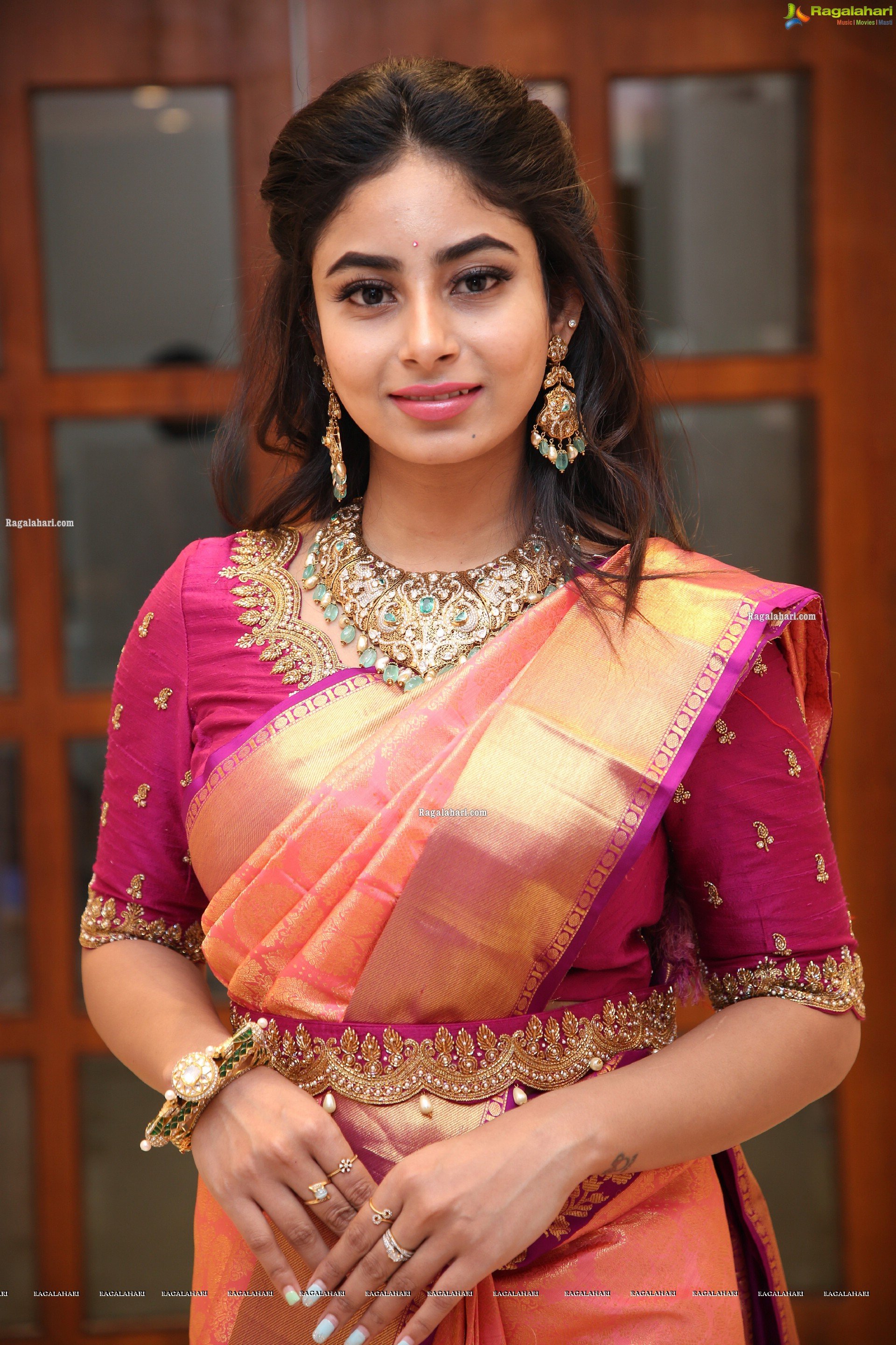 Honey Chowdary Poses With Gold Jewellery, HD Photo Gallery