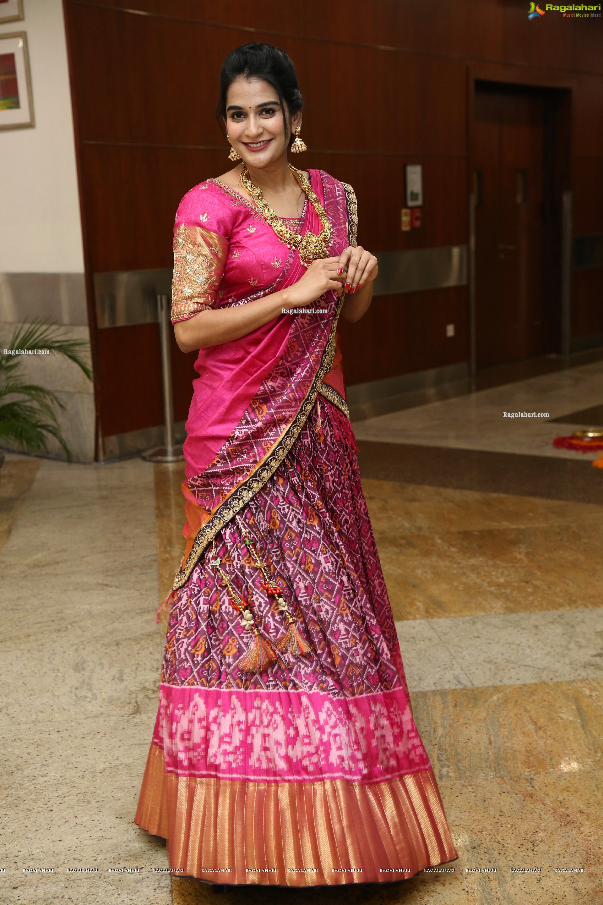 Jenny Honey in Pink Lehenga and Stunning Ornaments, HD Photo Gallery
