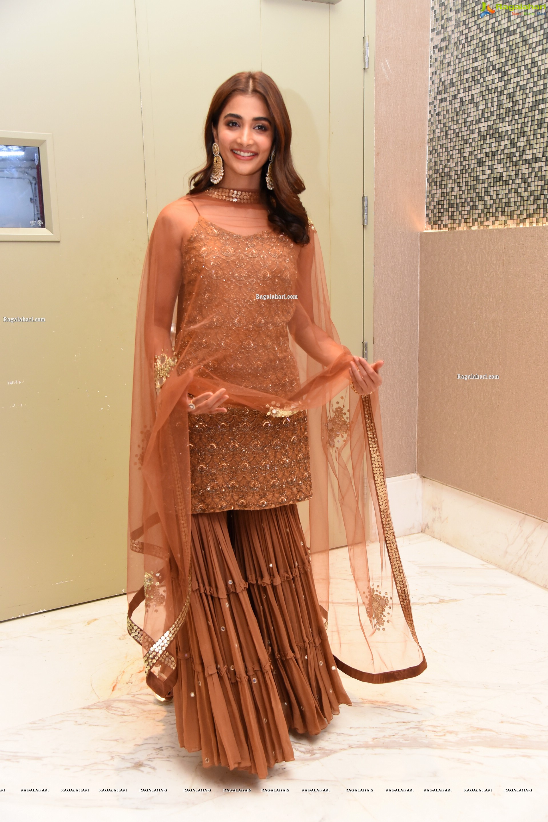 Pooja Hegde at Varudu Kaavalenu Movie Sangeeth Event, HD Photo Gallery