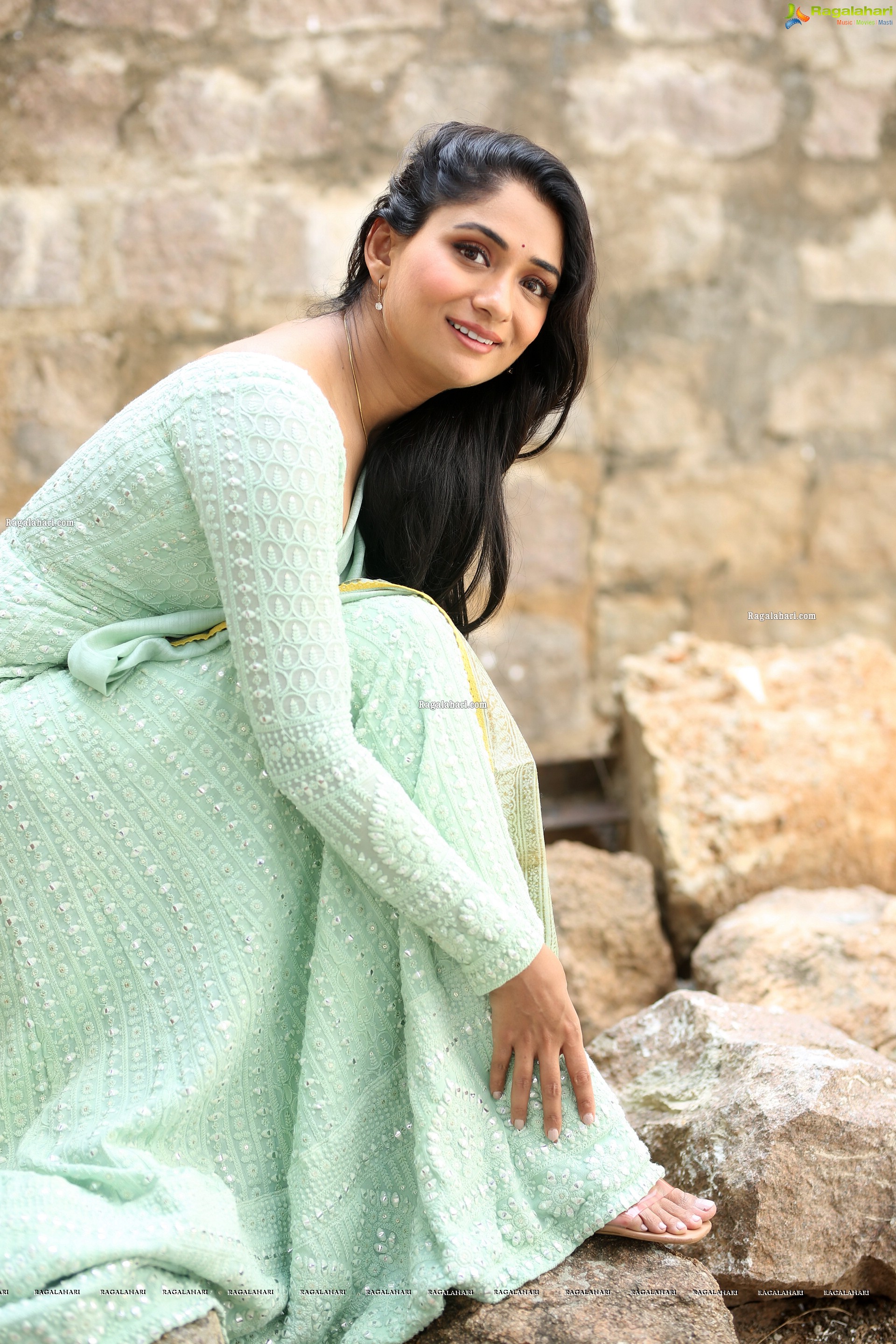 Sandhya Raju at Natyam Movie Interview, HD Photo Gallery