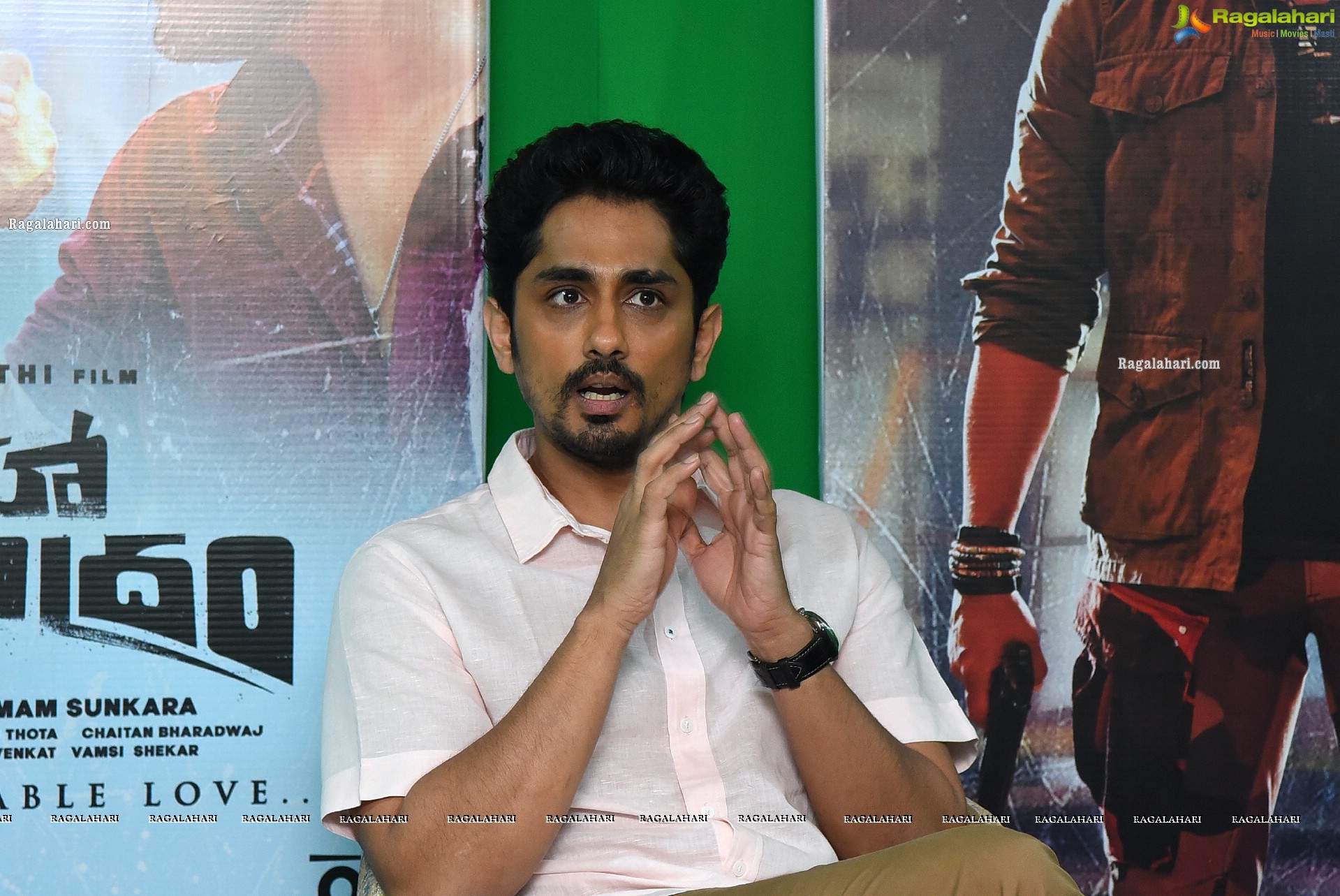 Siddharth Stills at Maha Samudram Movie Interview