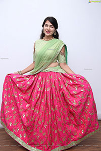 Supraja Reddy in Pink Designer Lehenga Choli