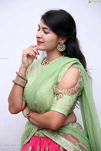 Supraja Reddy in Pink Designer Lehenga Choli