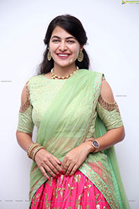 Supraja Reddy in Pink Designer Lehenga Choli
