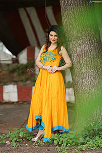 Nisha Singh Rajput in Yellow Long Dress