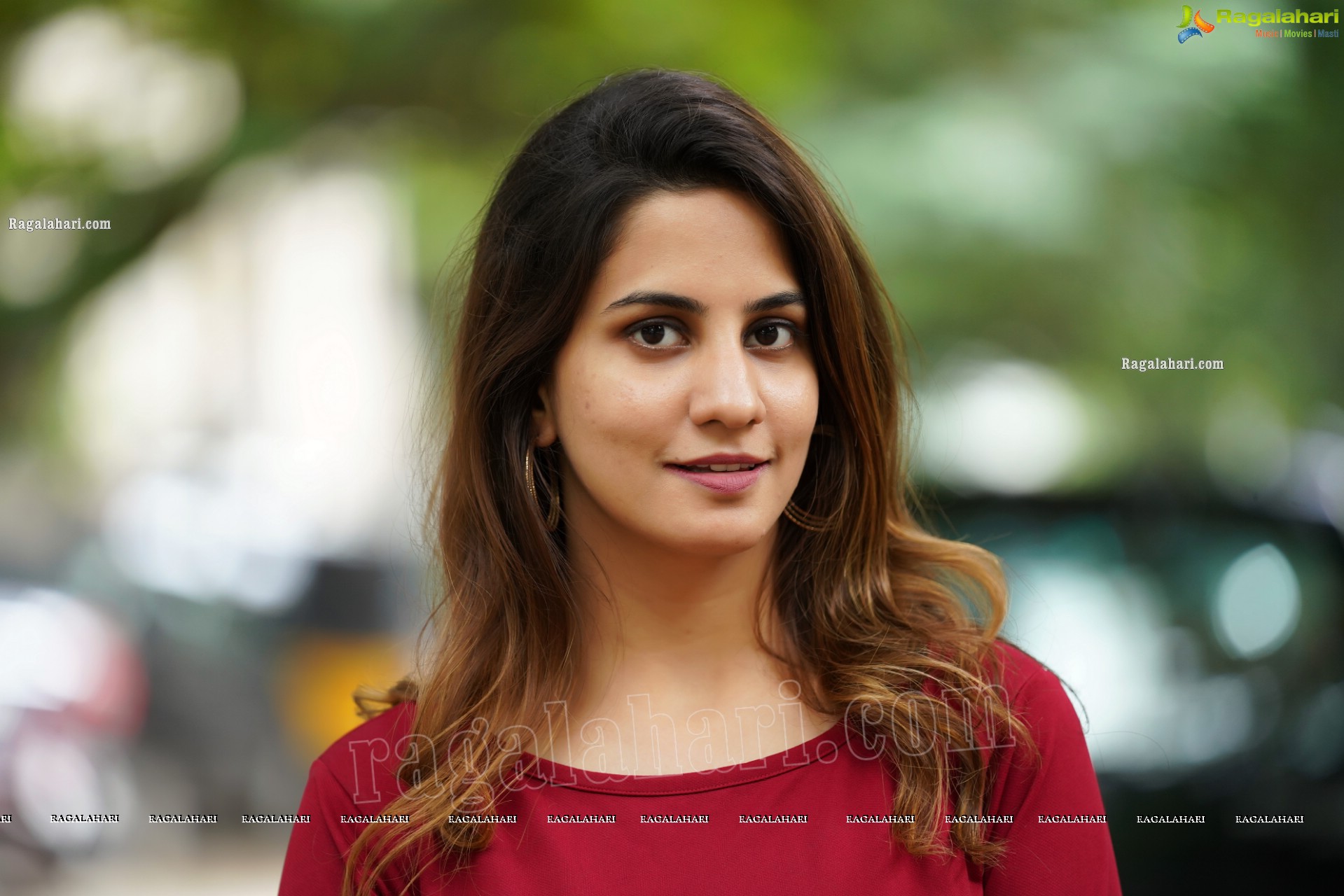 Tejal Tammali in Elegant Red Maxi Dress, Exclusive Photoshoot