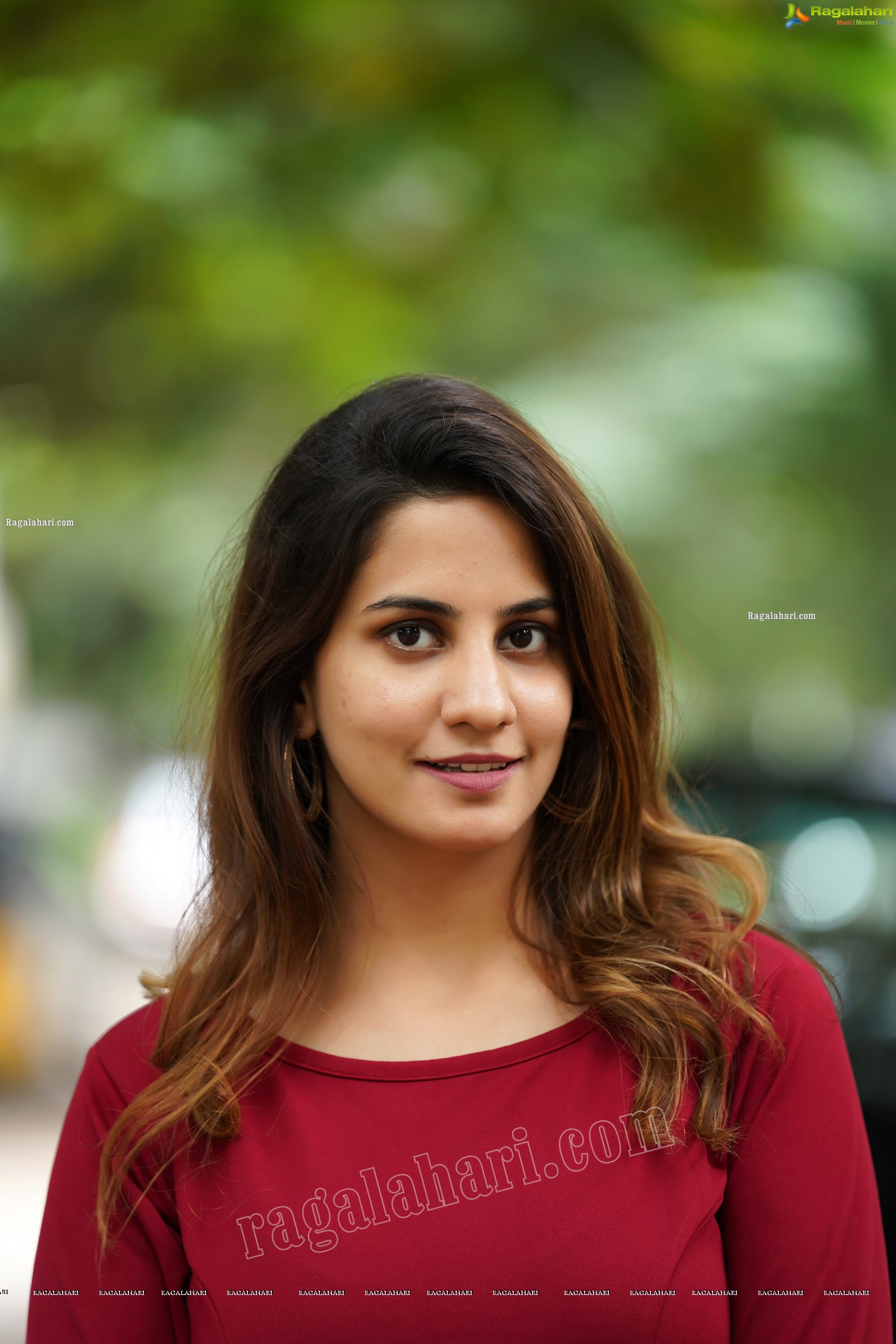 Tejal Tammali in Elegant Red Maxi Dress, Exclusive Photoshoot