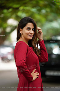 Tejal Tammali Exclusive Photos in Elegant Red Maxi Dress