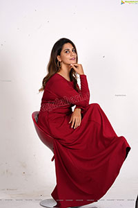 Tejal Tammali Exclusive Photos in Elegant Red Maxi Dress