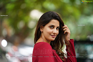 Tejal Tammali Exclusive Photos in Elegant Red Maxi Dress