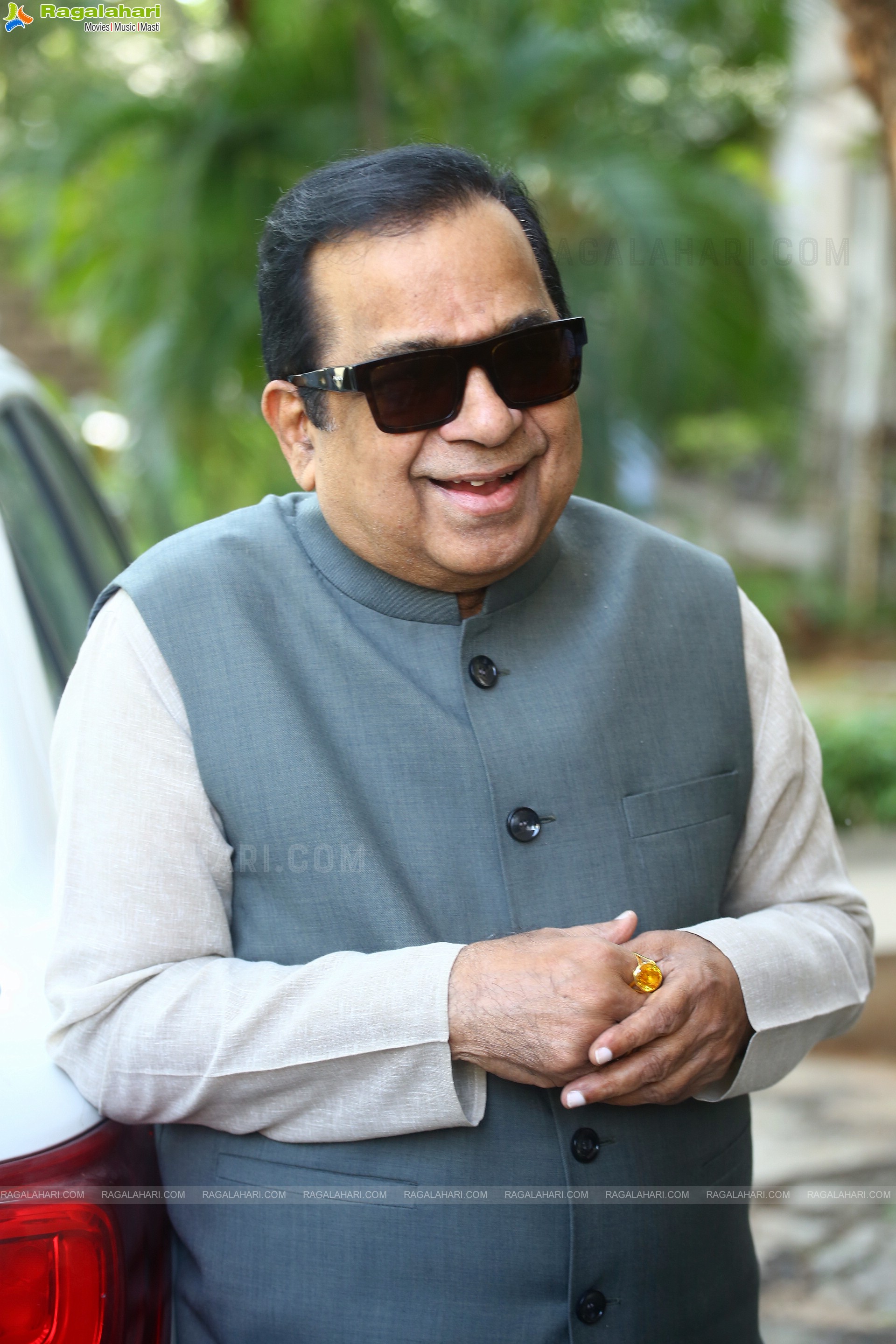 Brahmanandam Stills at Andaru Bagundali Andulo Nenundali Movie Press Meet