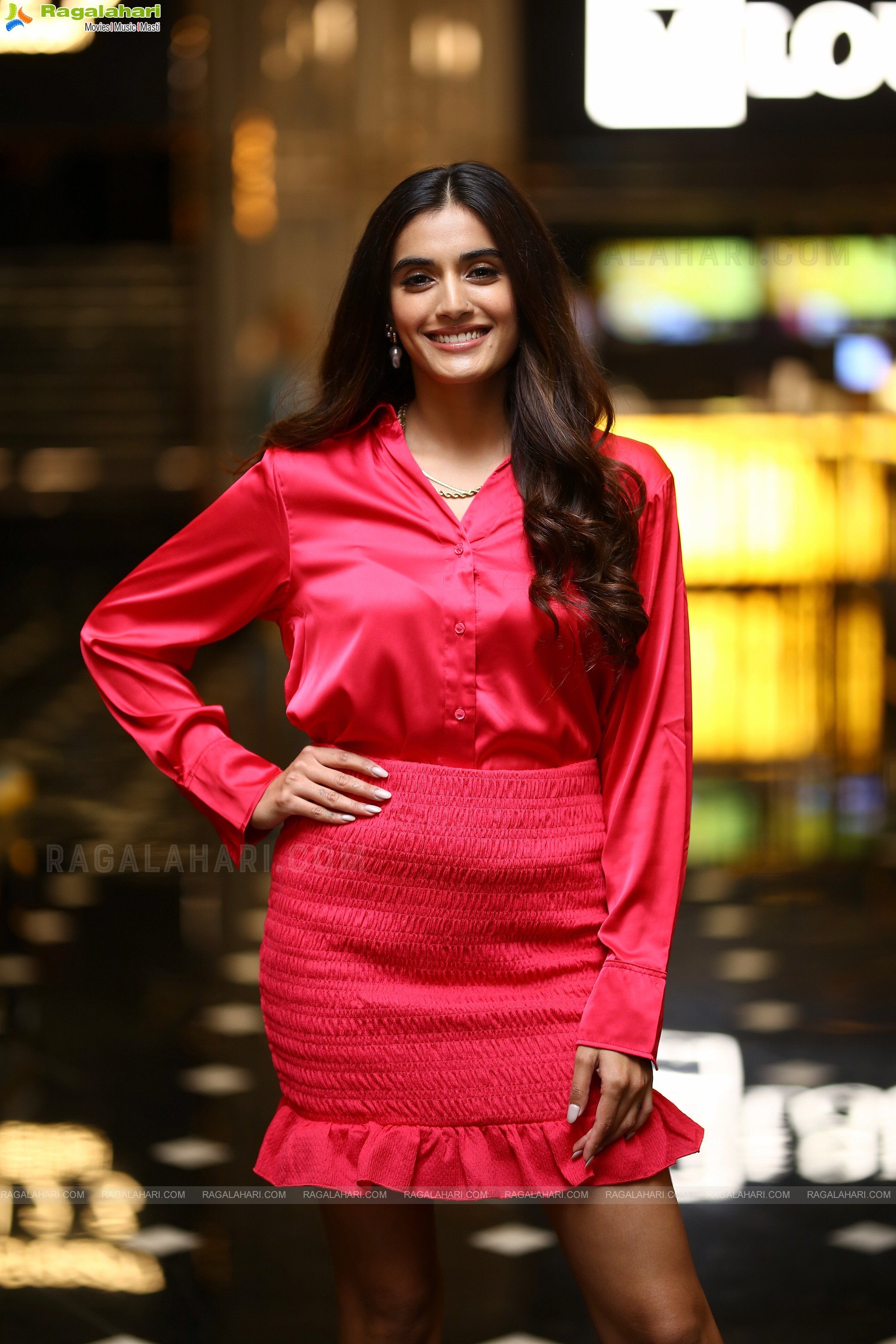 Divyansha Kaushik at Michael Movie Teaser Launch, HD Photo Gallery