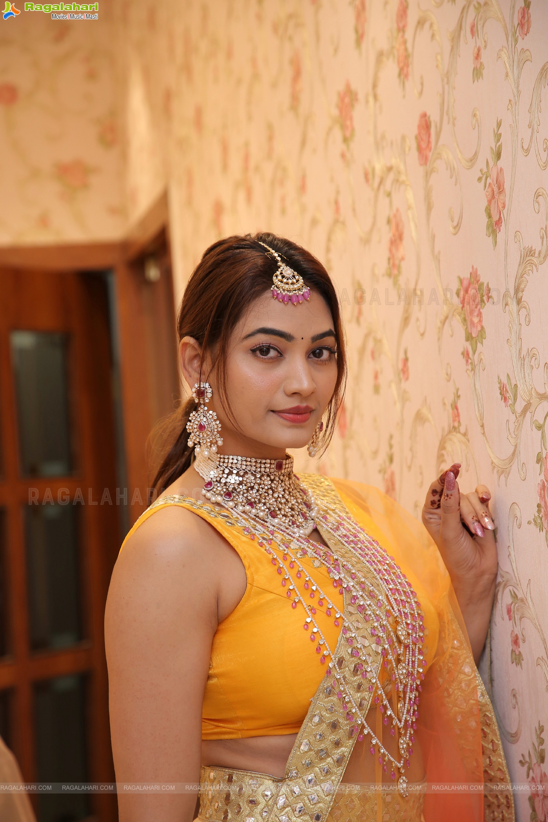 Spandana Palli Showcases a Collection at Vega Sri Gold & Diamonds Special Diwali Collection Launch