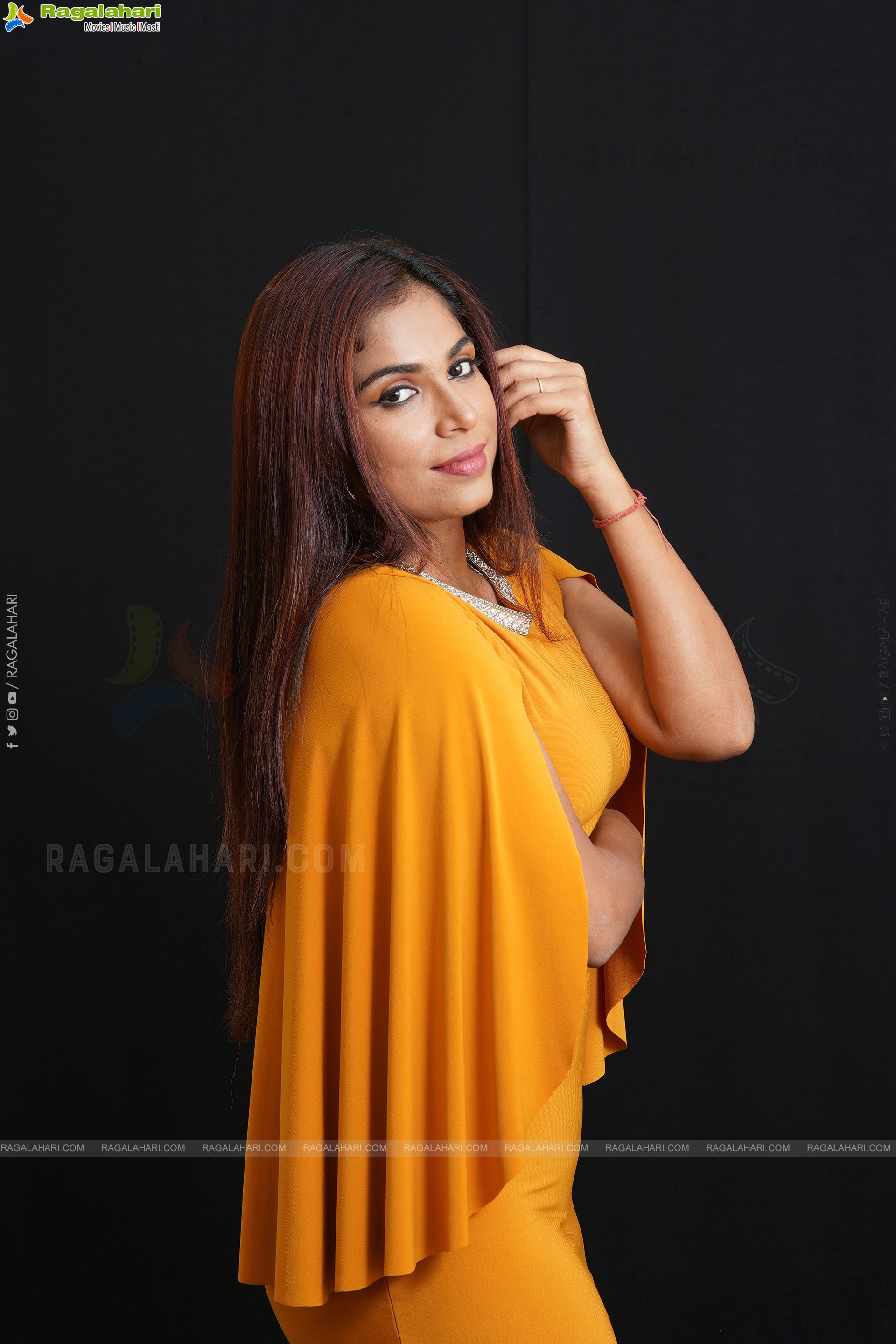 Vrushali Gosavi In Yellow Bodycon Midi Dress, Exclusive Photoshoot