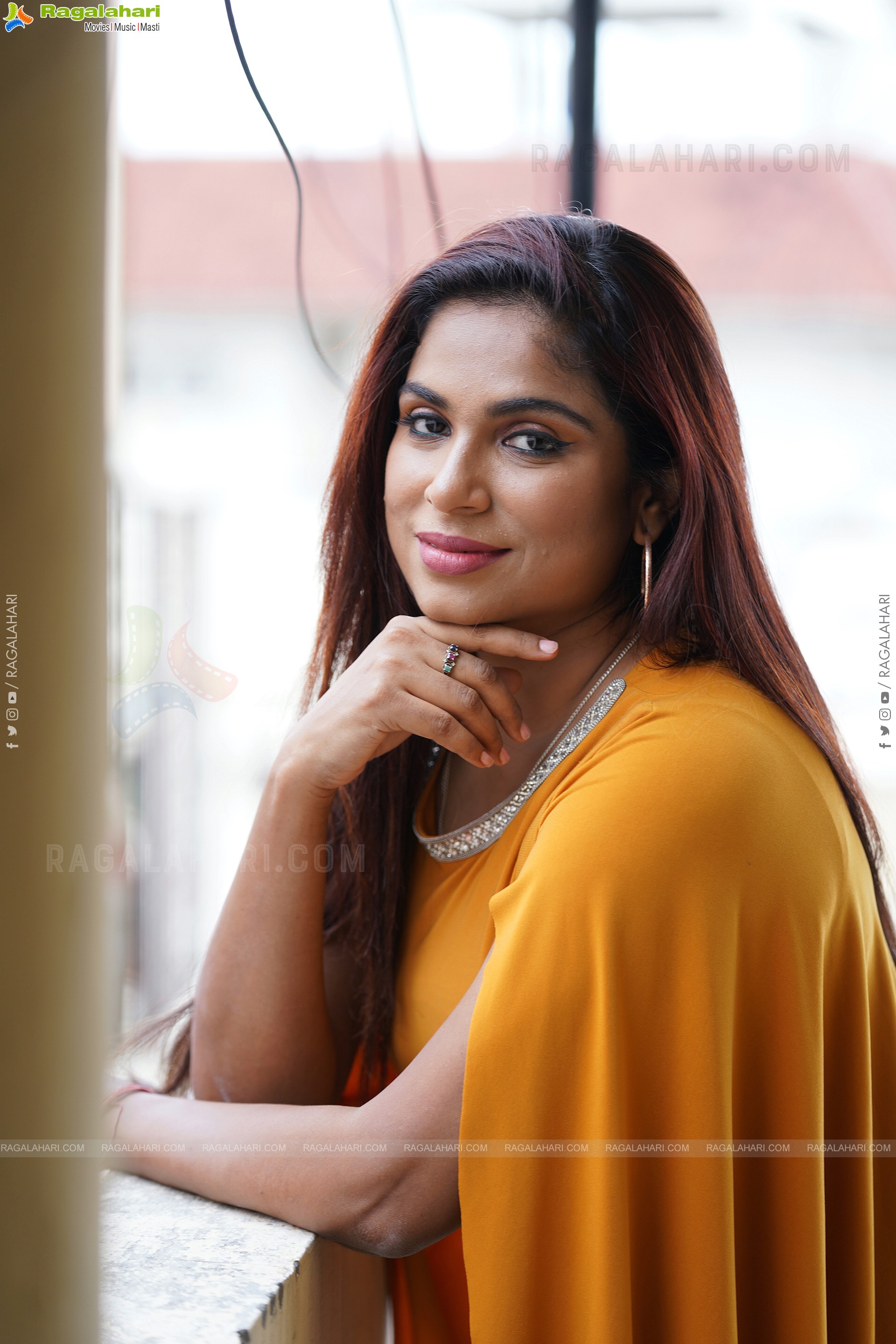 Vrushali Gosavi In Yellow Bodycon Midi Dress, Exclusive Photoshoot