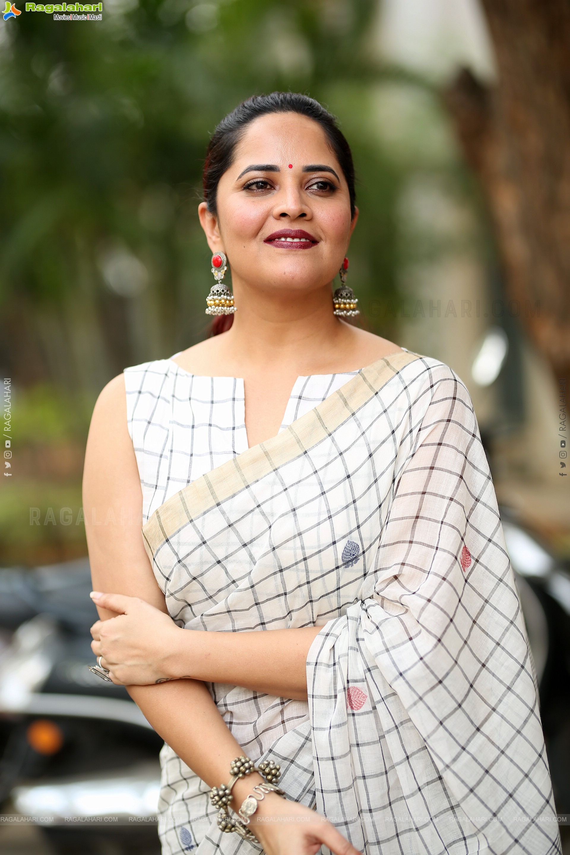 Anasuya Bharadwaj at Razakar Movie Song Launch, HD Gallery