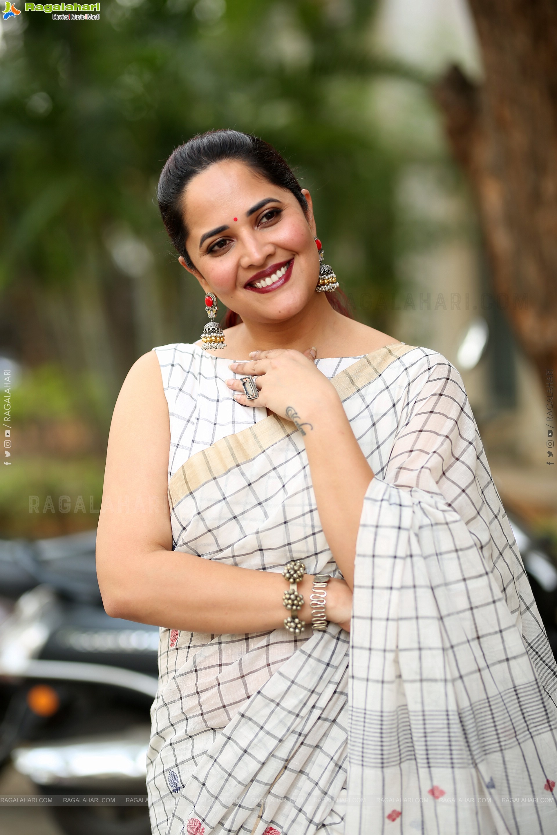 Anasuya Bharadwaj at Razakar Movie Song Launch, HD Gallery