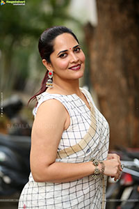 Anasuya Bharadwaj stills at Razakar Telugu Movie Song Launch