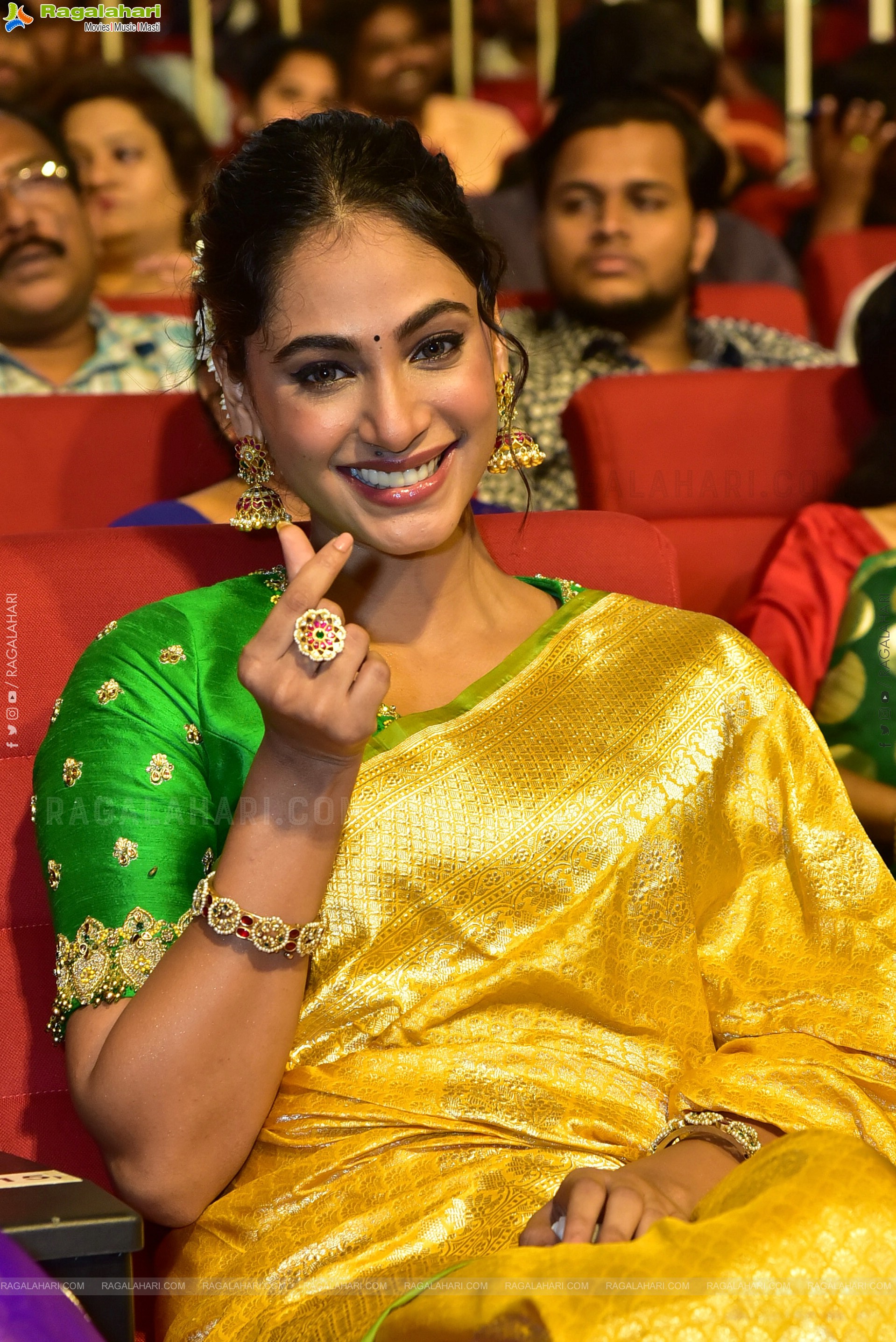 Anukreethy Vas at Tiger Nageswara Rao Pre-Release Event, HD Gallery